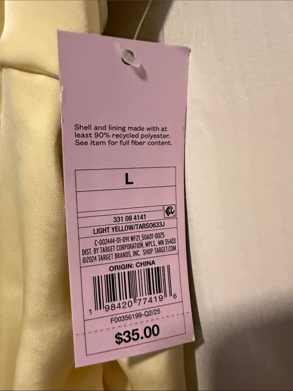 wild fable Pale Yellow Ruffle Slip Midi Dress, (SOLD) - Picture 3 of 7